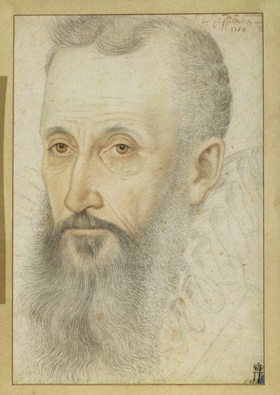 Ritratto di George Talbot, 6º conte di Shrewsbury (gesso su carta) da French School