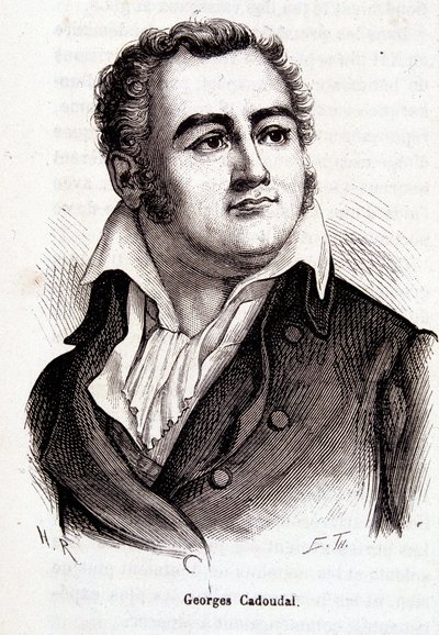 Ritratto di Georges Cadoudal - incisione da French School