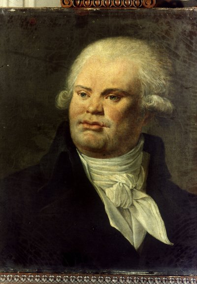 Ritratto di Georges Jacques Danton (1759 - 1794). Pittura anonima della Scuola Francese. Museo Carnavalet, Parigi da French School