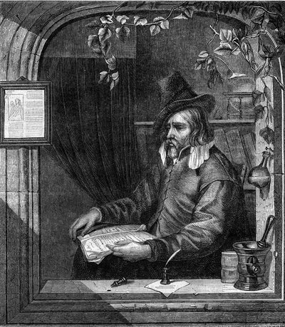 Ritratto di Giulio Genoino, che partecipò con Tommaso Aniello, detto Masaniello (1622-1647) alla rivolta contro gli spagnoli a Napoli nel 1647. Incisione del 1852 da French School