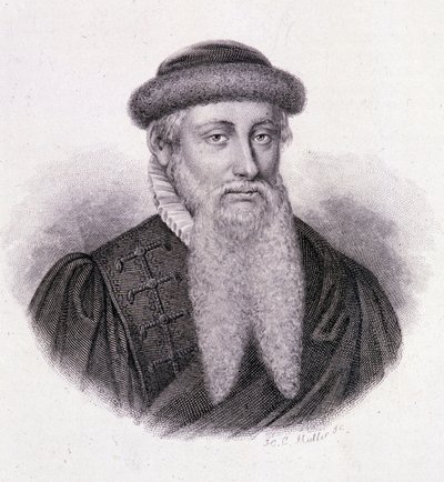 Ritratto di Gutenberg - in "Ritratto di uomini utili" da French School