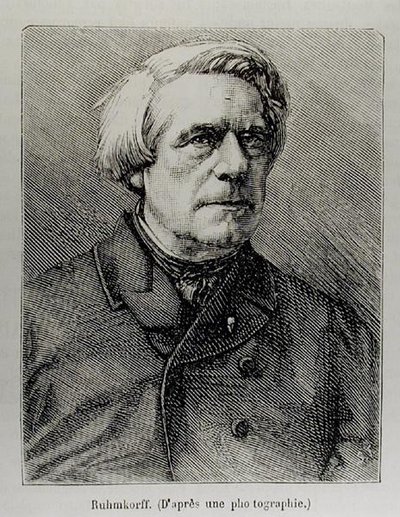 Ritratto di Heinrich Daniel Ruhmkorff (1803-77) da French School
