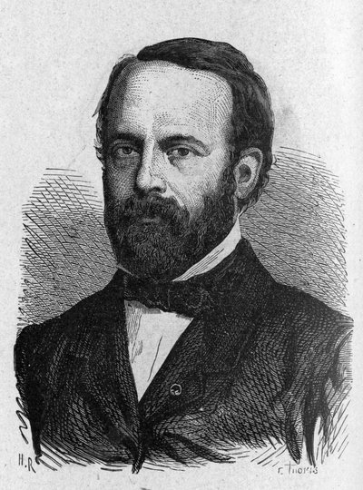 Ritratto di Henri Sainte-Claire Deville (1814 - 1876) - in "Album della Scienza; illustri studiosi; Grandi scoperte" 1896 da French School