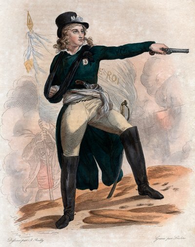 Ritratto di Henri du Vergier, conte di La Rochejaquelein (1772-1794), generale dell