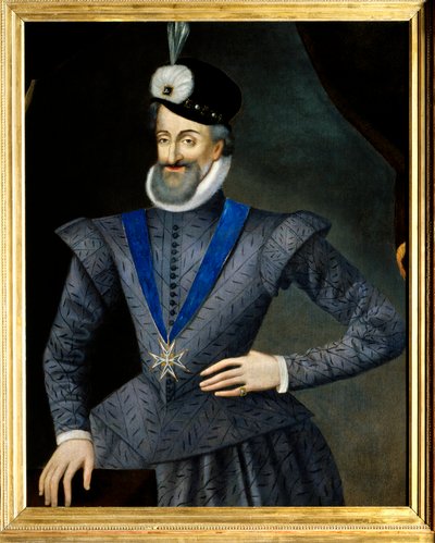 Ritratto di Enrico IV, re di Francia. Indossa la collana dell