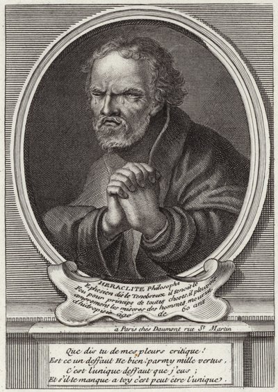 Ritratto di Eraclito di Efeso da French School