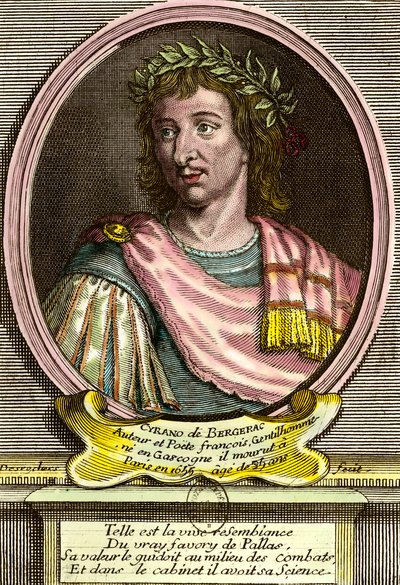 Ritratto di Ercole Savinien di Cyrano de Bergerac (1619-1655) scrittore francese da French School