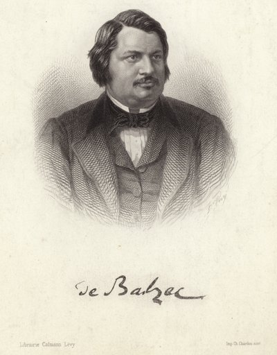 Ritratto di Honoré de Balzac da French School