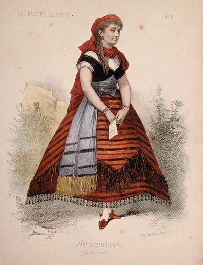 Ritratto di Hortense Schneider (1833-1920) nel ruolo di La Perichole nell
