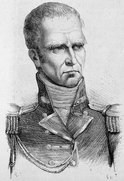 Ritratto di Hudson Lowe, generale britannico (1769 - 1844), nominato governatore di Sant