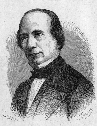 Ritratto di Giovanni Caselli, fisico italiano - in "Album della Scienza; studiosi illustri; Grandi scoperte" 1896 da French School