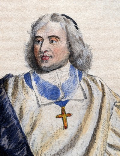 Ritratto di Jacques Bénigne Bossuet (1627-1704), vescovo e teologo francese da French School