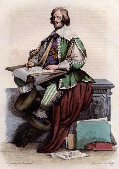 Ritratto di Jacques Callot (1592-1635), incisore e disegnatore francese da French School