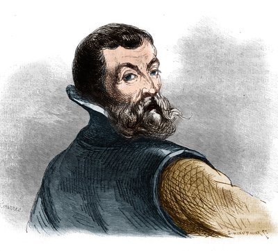 Ritratto di Jacques Cartier (1491-1557), navigatore ed esploratore francese. da French School