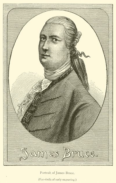 Ritratto di James Bruce (incisione) da French School