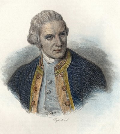 Ritratto di James Cook da French School