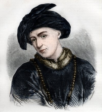 Ritratto di Jan Hus (o Jean Huss) da French School