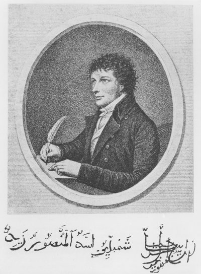 Ritratto di Jean-Francois Champollion (1790-1832) da French School