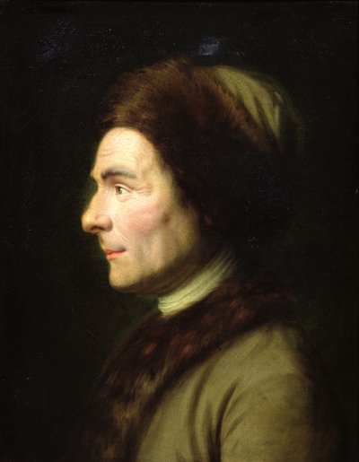 Ritratto di Jean-Jacques Rousseau (1712-78) da French School