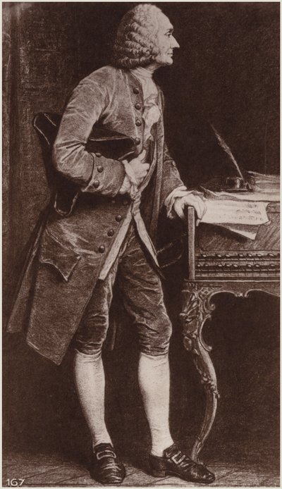 Ritratto di Jean-Philippe Rameau da French School