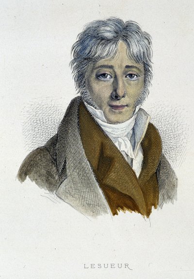 Ritratto di Jean-François Lesueur - incisione da French School