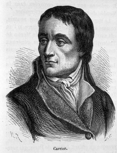 Ritratto di Jean Baptiste Carrier (1756 - 1794), politico francese - in "L