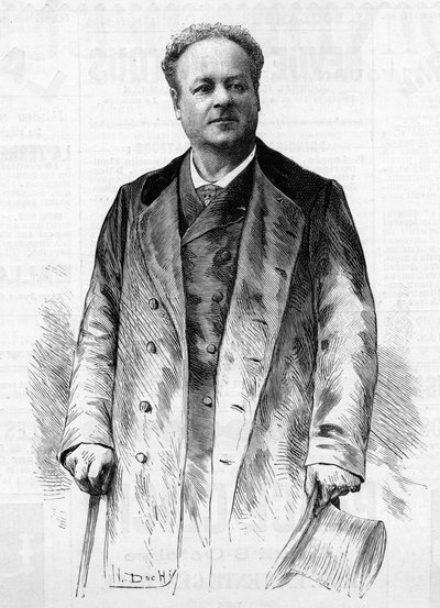 Ritratto di Jean Berthelier (1830-1888), attore e cantante francese da French School