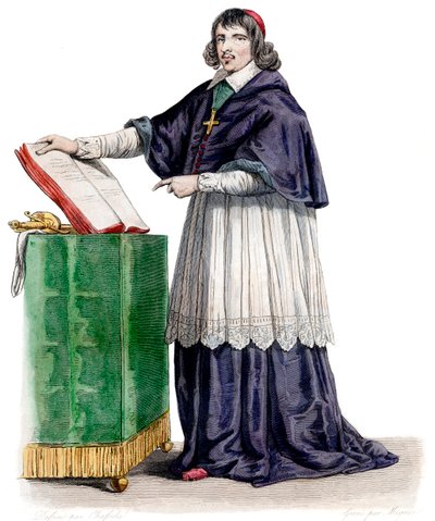Ritratto di Jean François Paul de Gondi (Gondy) (1614-1679), Cardinale di Retz, vescovo coadiutore francese da French School