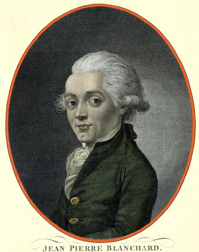Ritratto di Jean Pierre Blanchard (1753-1809), aeronauta francese da French School