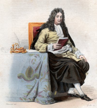 Ritratto di Jean Racine (1639-1699), drammaturgo francese da French School