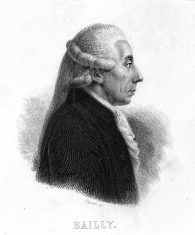 Ritratto di Jean Sylvain Bailly (1736 - 1793) - in "Rivoluzione francese" di Thiers. XIX secolo da French School