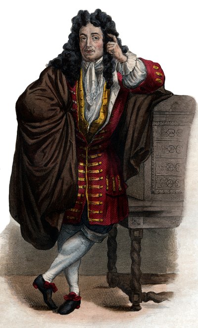 Ritratto di Jean de La Bruyère (1645-1696), saggista e moralista francese da French School