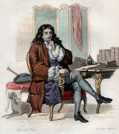 Ritratto di Jean de La Fontaine (1621-1695) da French School