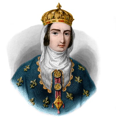 Ritratto di Giovanna I di Navarra (1273-1305) da French School
