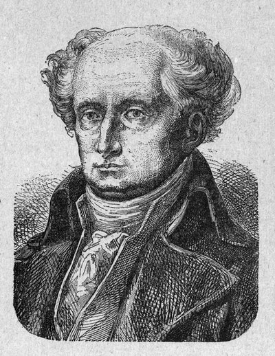 Ritratto di Joseph Jerome Simeon (1749-1842), avvocato e politico francese. Incisione del 1889. Collezione privata da French School