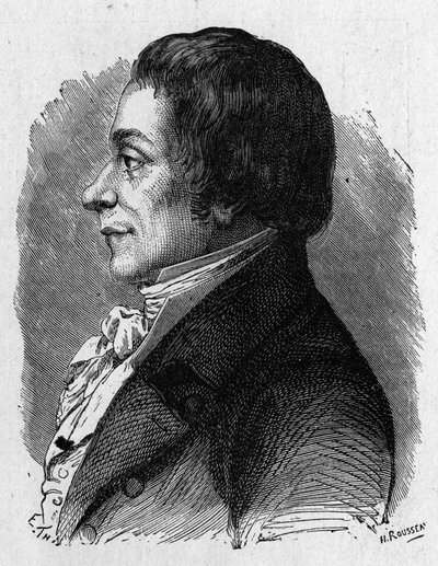 Ritratto di Joseph Lakanal (1762 - 1845), politico francese - in "Album della Scienza; studiosi illustri; Grandi scoperte" 1896 da French School