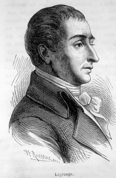 Ritratto di Joseph Louis, Conte di Lagrange (1736-1813), matematico francese - in "L