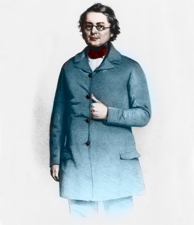 Ritratto di Joseph Skoda (1805-1881), medico, professore di medicina e dermatologo ceco da French School