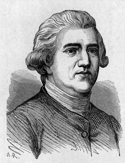 Ritratto di Josiah Wedgwood (1730 - 1795), artista e industriale britannico - in "Album della Scienza; illustri studiosi; Grandi Scoperte" 1896 da French School