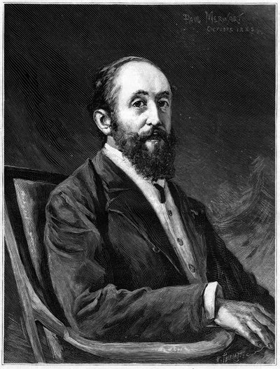 Ritratto di Jules Claretie (1840-1913), romanziere francese e membro dell