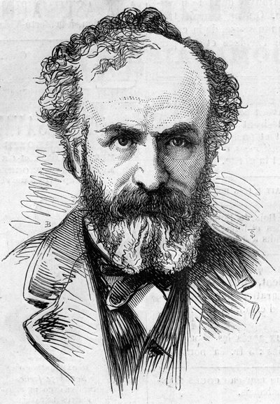 Ritratto di Jules Janssen (1824-1907), astronomo francese, un metodo di osservazione delle protuberanze solari. Incisione in "Le Monde Illustré" n.911 del 26 settembre da French School