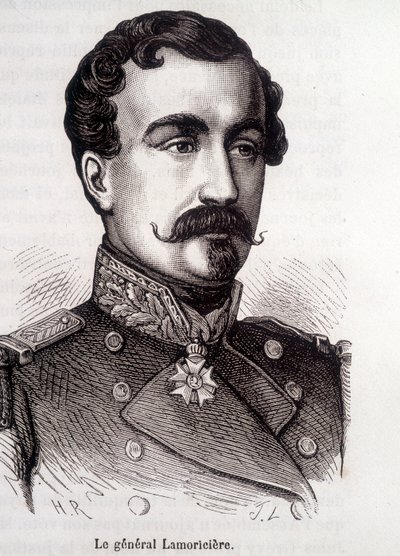 Ritratto di Lamoricière, generale e politico francese (1806 - 1865) da French School