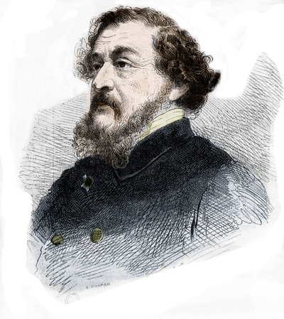Ritratto di Leon Gozlan giornalista e romanziere francese (1803 - 1866) da French School