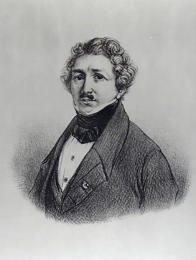 Ritratto di Louis-Jacques Daguerre da French School