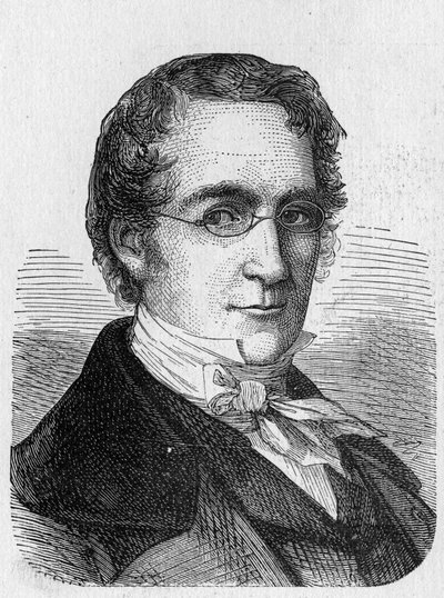 Ritratto di Louis-Joseph Gay-Lussac (Louis Joseph Gay Lussac) (1778 - 1850) - in "Album of Science; illustrious scholars; Great discoveries" 1896 da French School