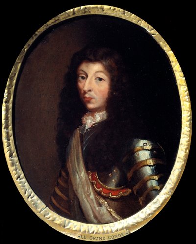 Ritratto di Luigi II Principe di Borbone, il Gran Condé (1621-1686). Dipinto della Scuola Francese del XVII secolo. Parigi, Museo dell