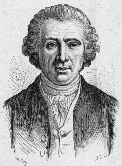 Ritratto di Louis Jean Marie Daubenton, naturalista francese (1716-1800). Incisione del 1889. Collezione privata da French School