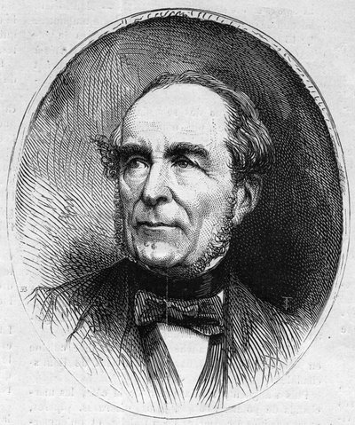 Ritratto di Louis Vitet (1802-1873), politico francese. Incisione in "Le Monde Illustré" n.844 del 13 giugno 1873 da French School