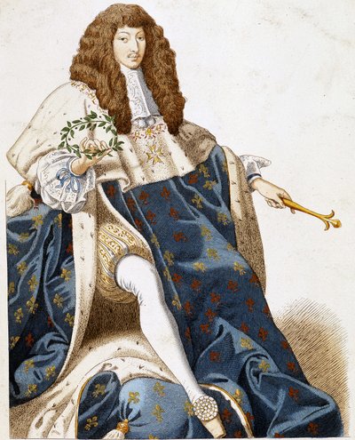 Ritratto di Luigi XIV, giovane. da French School