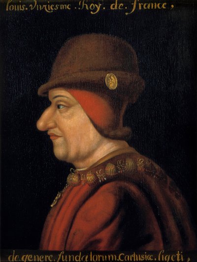 Ritratto di Luigi XI, Re di Francia. Scuola francese del XVII secolo da French School